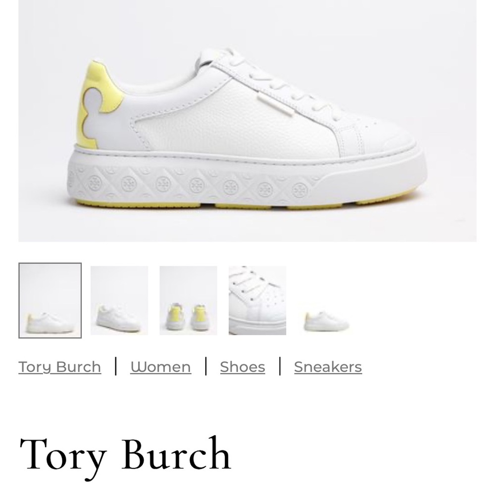 Tory Burch Ladybug Leather  Sneakers Size 10